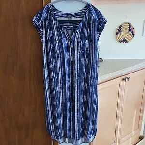 EUC Eddie Bauer Capped Sleeve Dress Or Cover-up